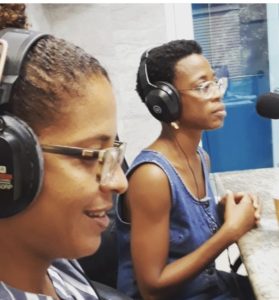 Sayeeda Carter and Regina Keels talk about their show, ‘Silence Speaks, Secrets Revealed,’ on a St. Croix radio show.