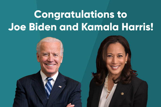 Congratulations to Joe Biden and Kamala Harris