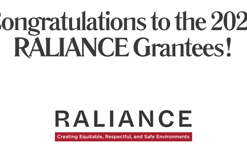 "Congratulations to the 2026 RALIANCE Grantees!"